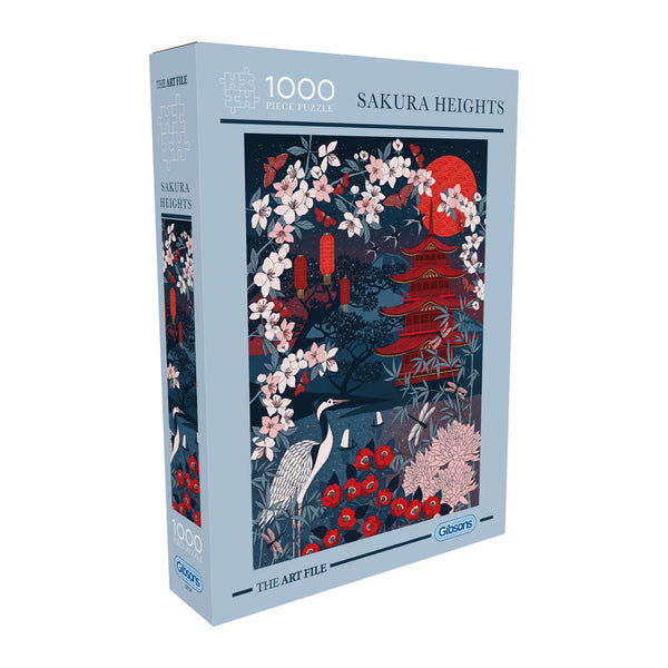 Gibsons Sakura Heights The Art File 1000 Piece Jigsaw Puzzle for
