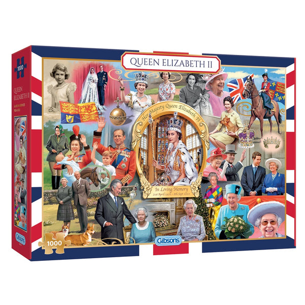 Queen Elizabeth II 1000 Piece Jigsaw Puzzle | Gibsons USA