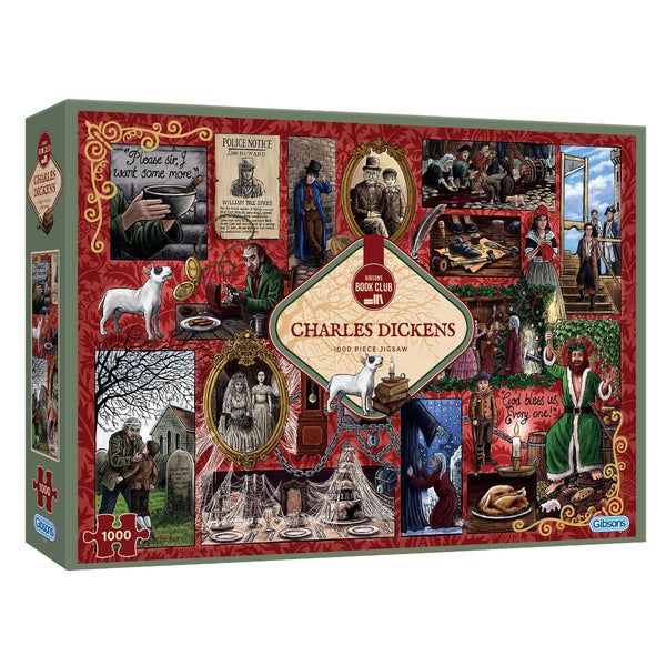 Book Club: Charles Dickens 1000 Piece Jigsaw Puzzle | Gibsons USA