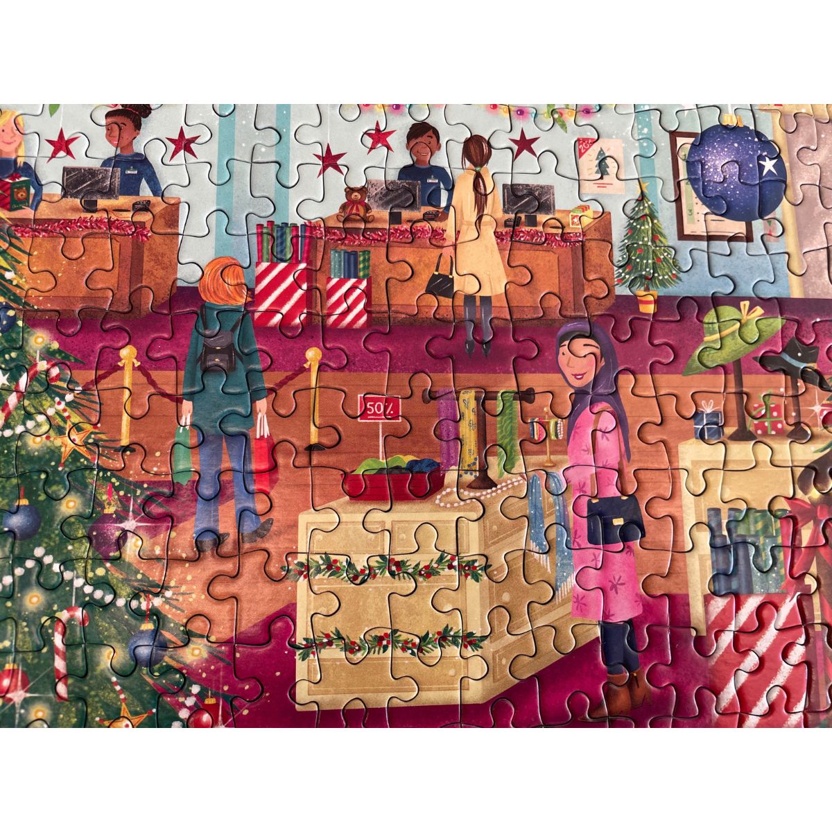 Gibsons 1000 Piece Jigsaw Puzzle - '1000 Surprises In Store' Festive Department Store Scene, For Adults & Kids 12+ - View #8
