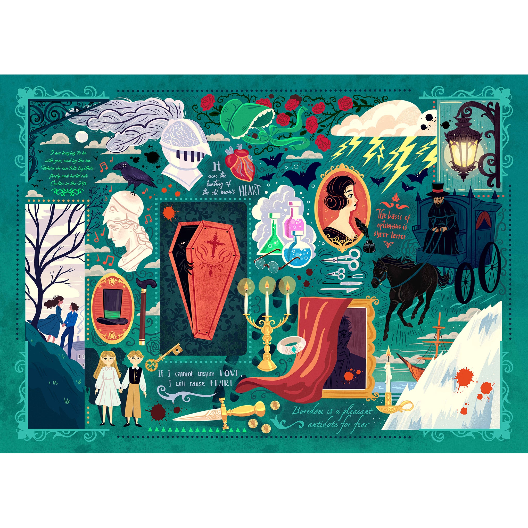 Book Club: Gothic Novels 1000 Piece Jigsaw Puzzle – Gibsons US