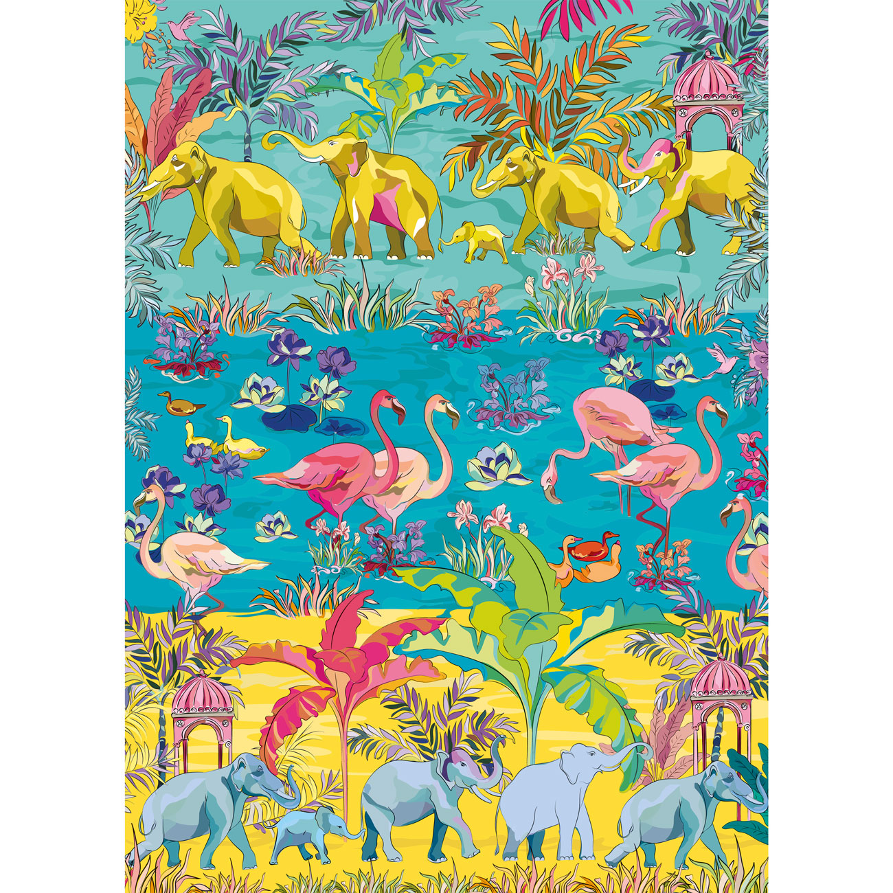 HoT Tropical Oasis 1000 Piece Jigsaw Puzzle for Adults by Gibsons