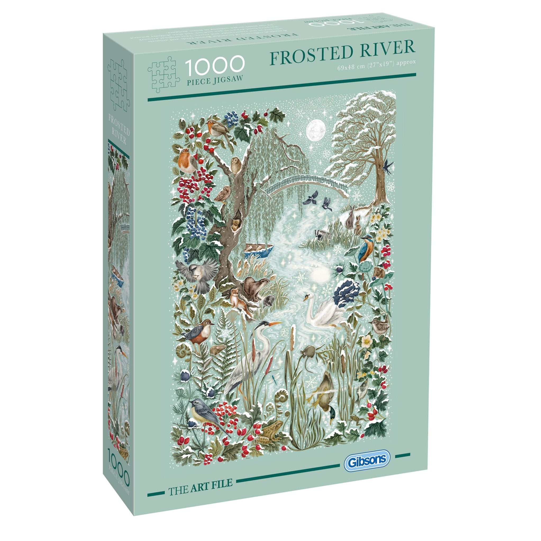 The Art File: Frosted River 1000 Piece Jigsaw Puzzle – Gibsons US
