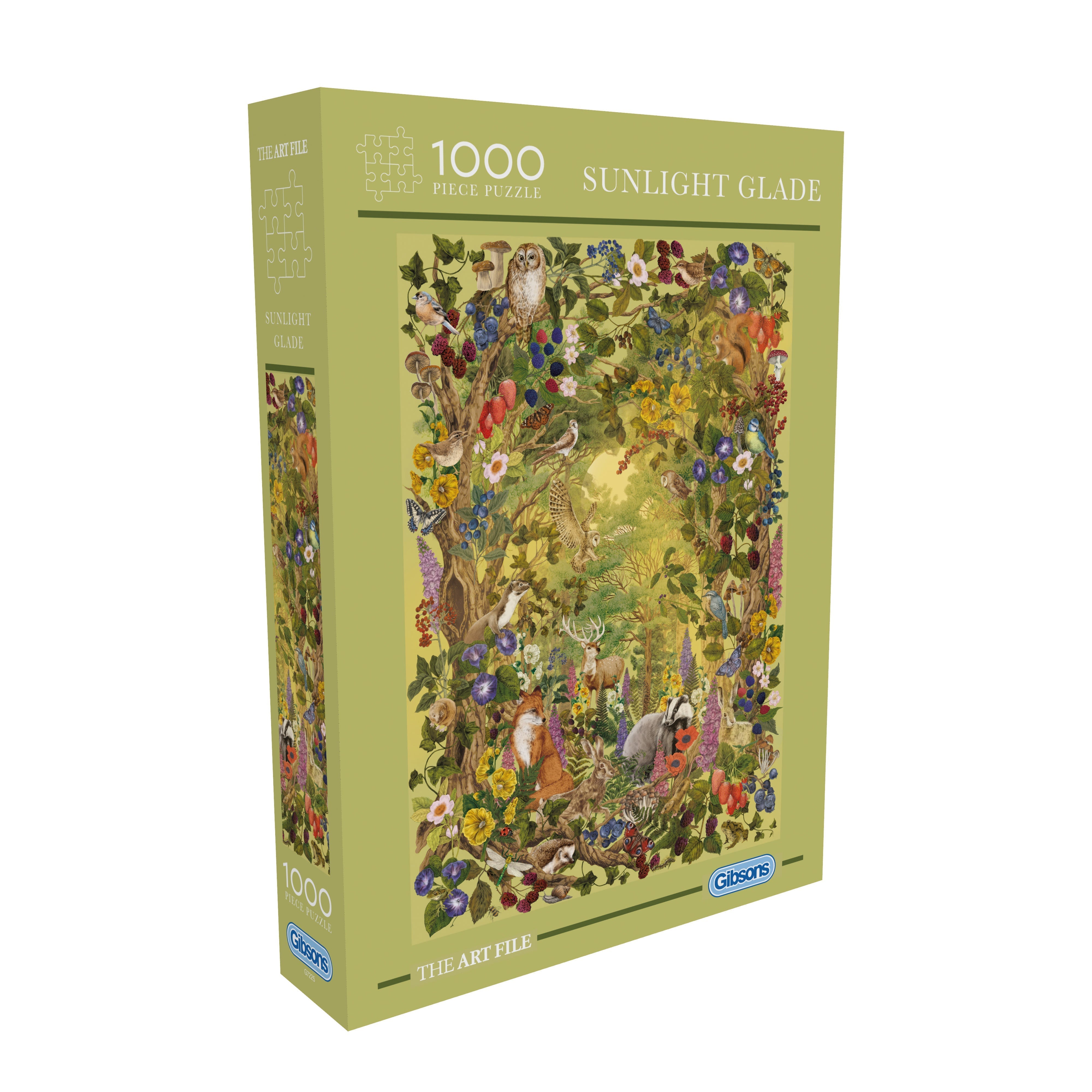 Gibsons The Art File Sunlight Glade 1000 Piece Jigsaw Puzzle for