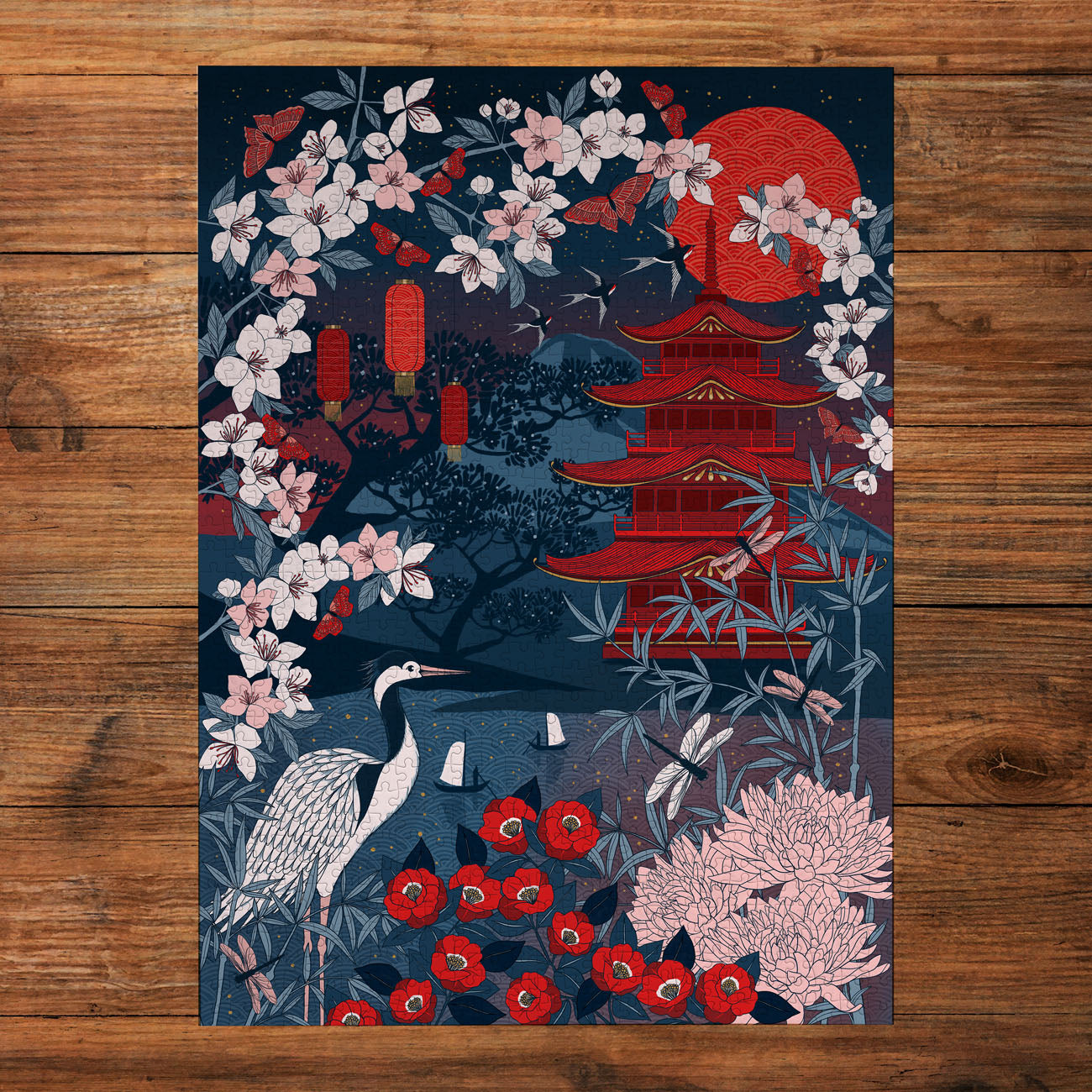 Gibsons Sakura Heights The Art File 1000 Piece Jigsaw Puzzle for