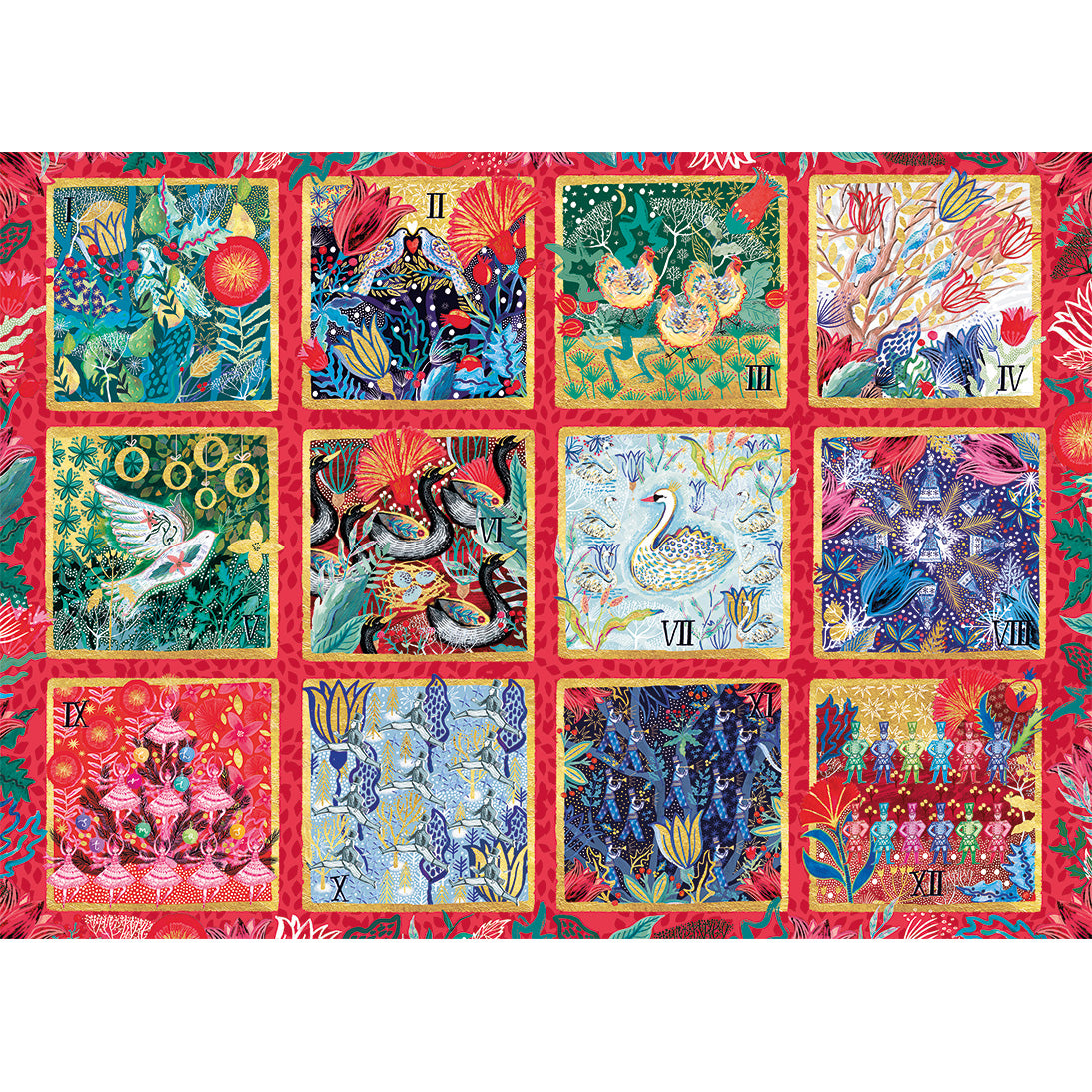 12 Days of Christmas 1000 Piece Jigsaw Puzzle | Gibsons Games