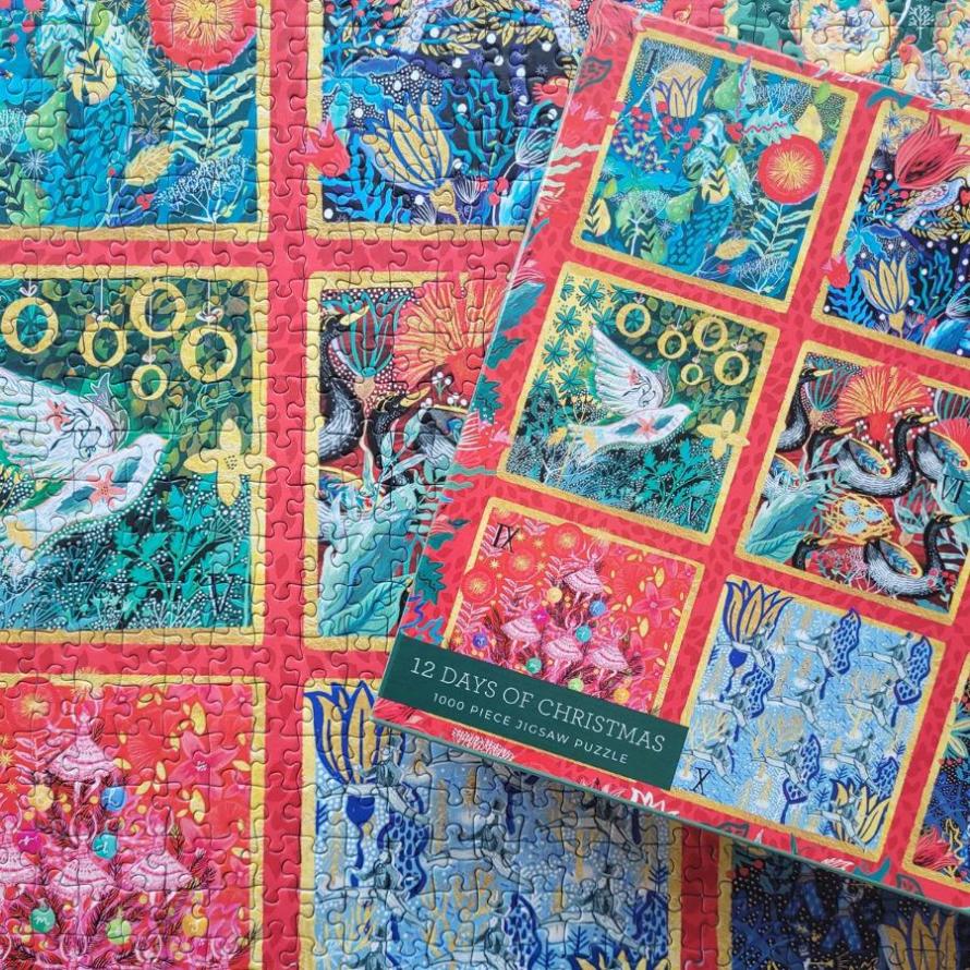 12 Days of Christmas 1000 Piece Jigsaw Puzzle | Gibsons Games