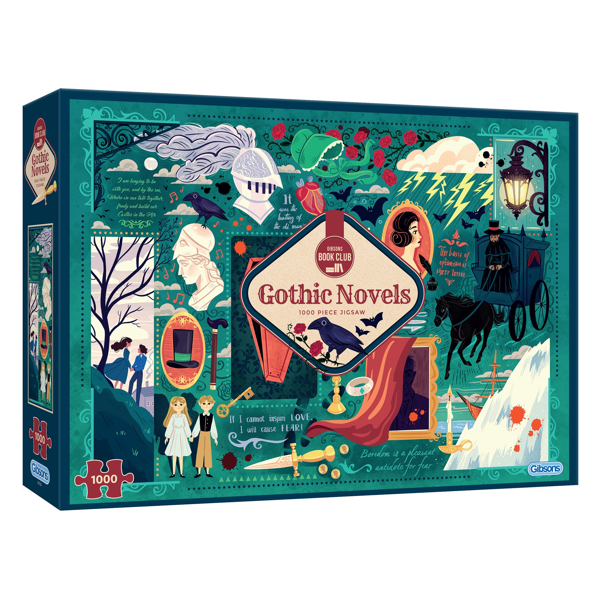 Book Club: Gothic Novels 1000 Piece Jigsaw Puzzle – Gibsons US