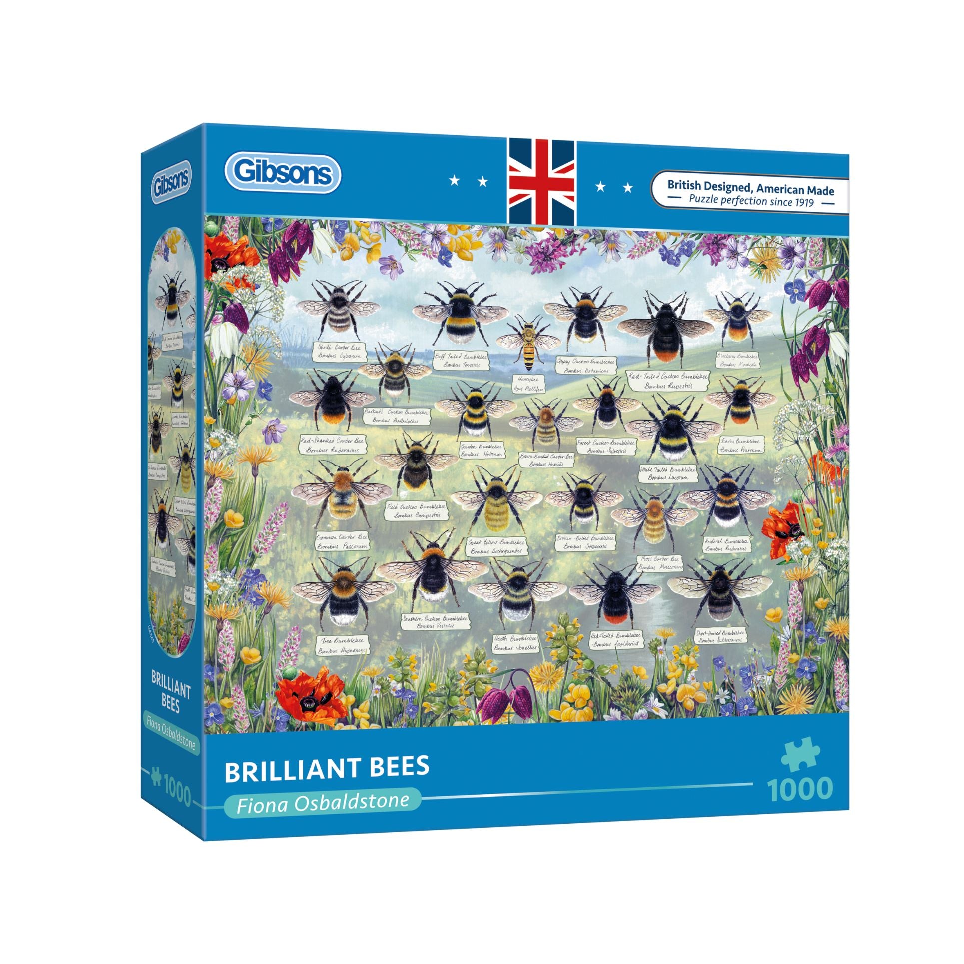 Brilliant Bees 1000 Piece Jigsaw Puzzle | Gibsons USA