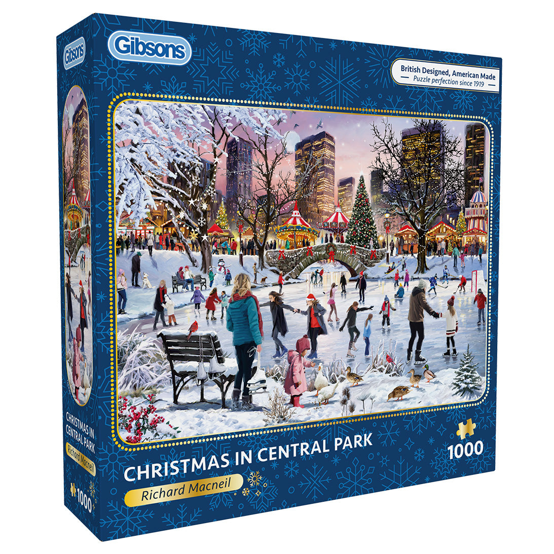 Christmas in Central Park 500 Piece Jigsaw Puzzle | Gibsons Games