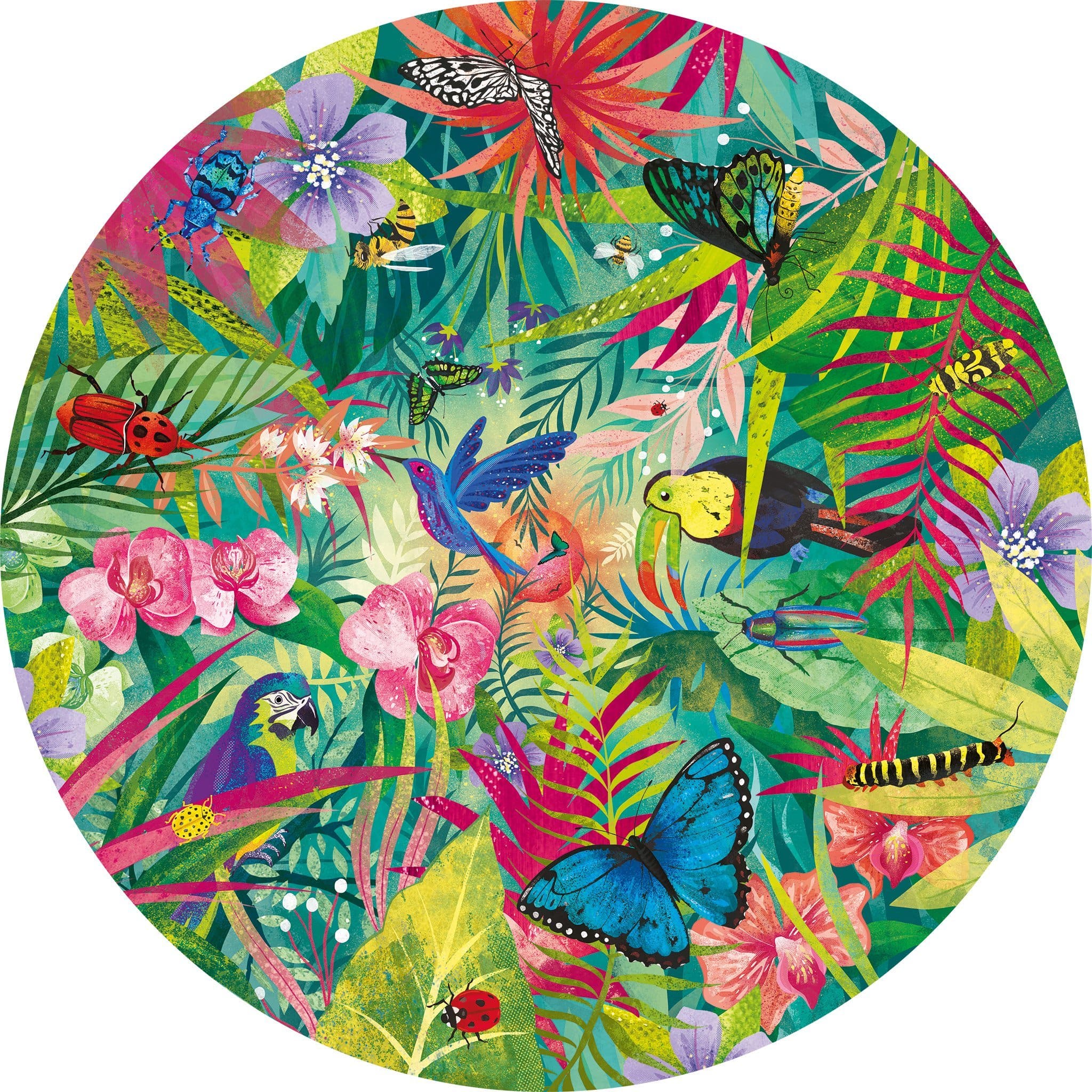 Tropical 500 Piece Circular Jigsaw Puzzle – Gibsons US