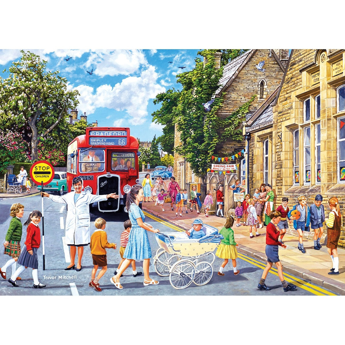 School Days 4 x 500 Piece Jigsaw Puzzles | Gibsons USA