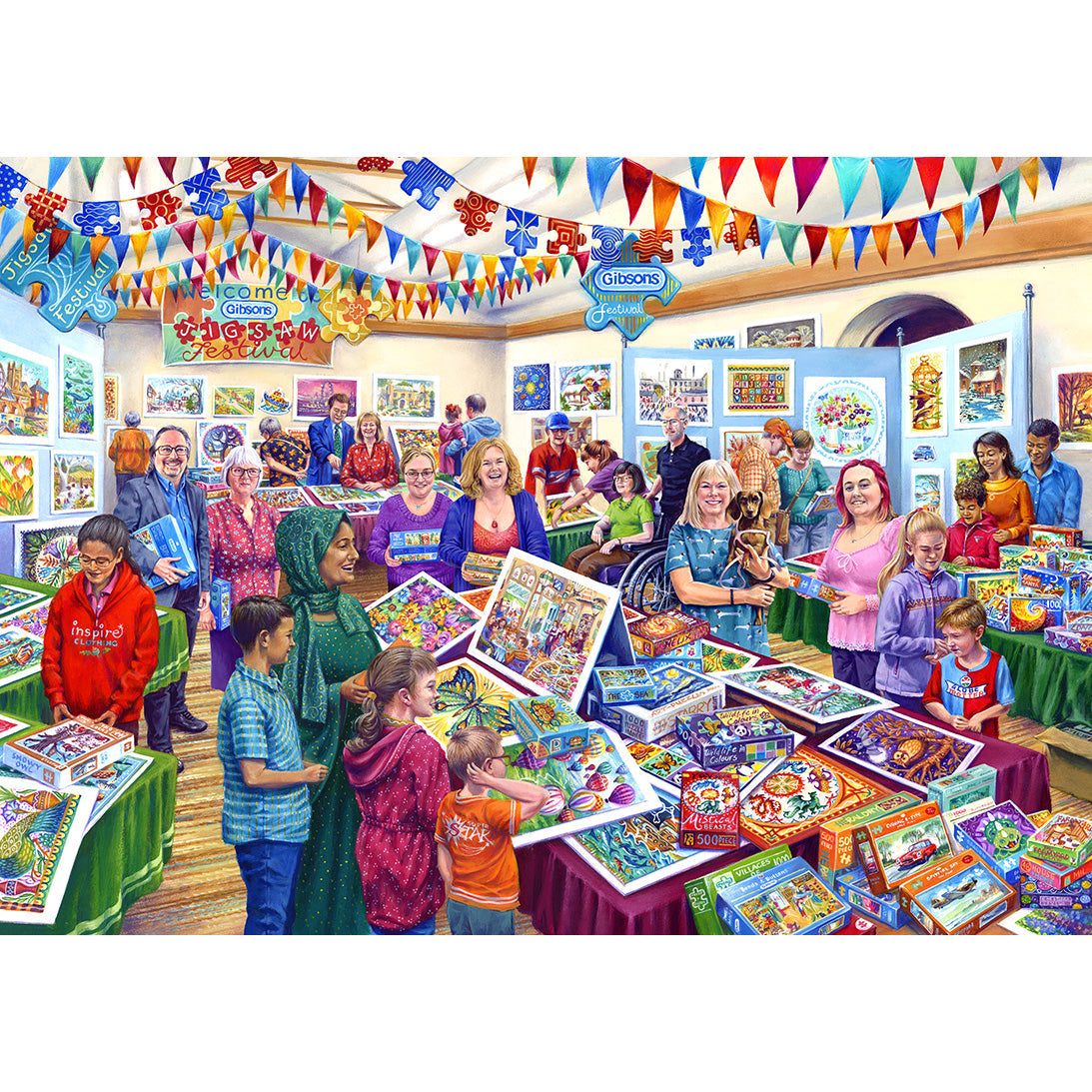 Gibsons Piccadilly Puzzle 1000 Pezzi: Londra Anni '40 E '70 – Cartone Riciclato, Idea Regalo - 2