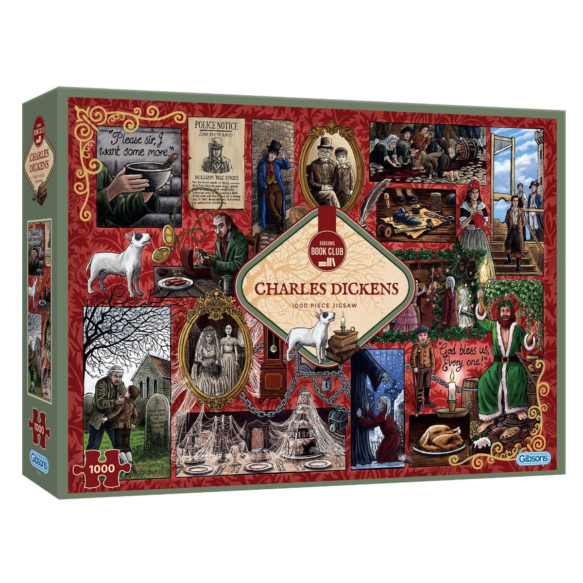 Book Club: Charles Dickens 1000 Piece Jigsaw Puzzle | Gibsons USA