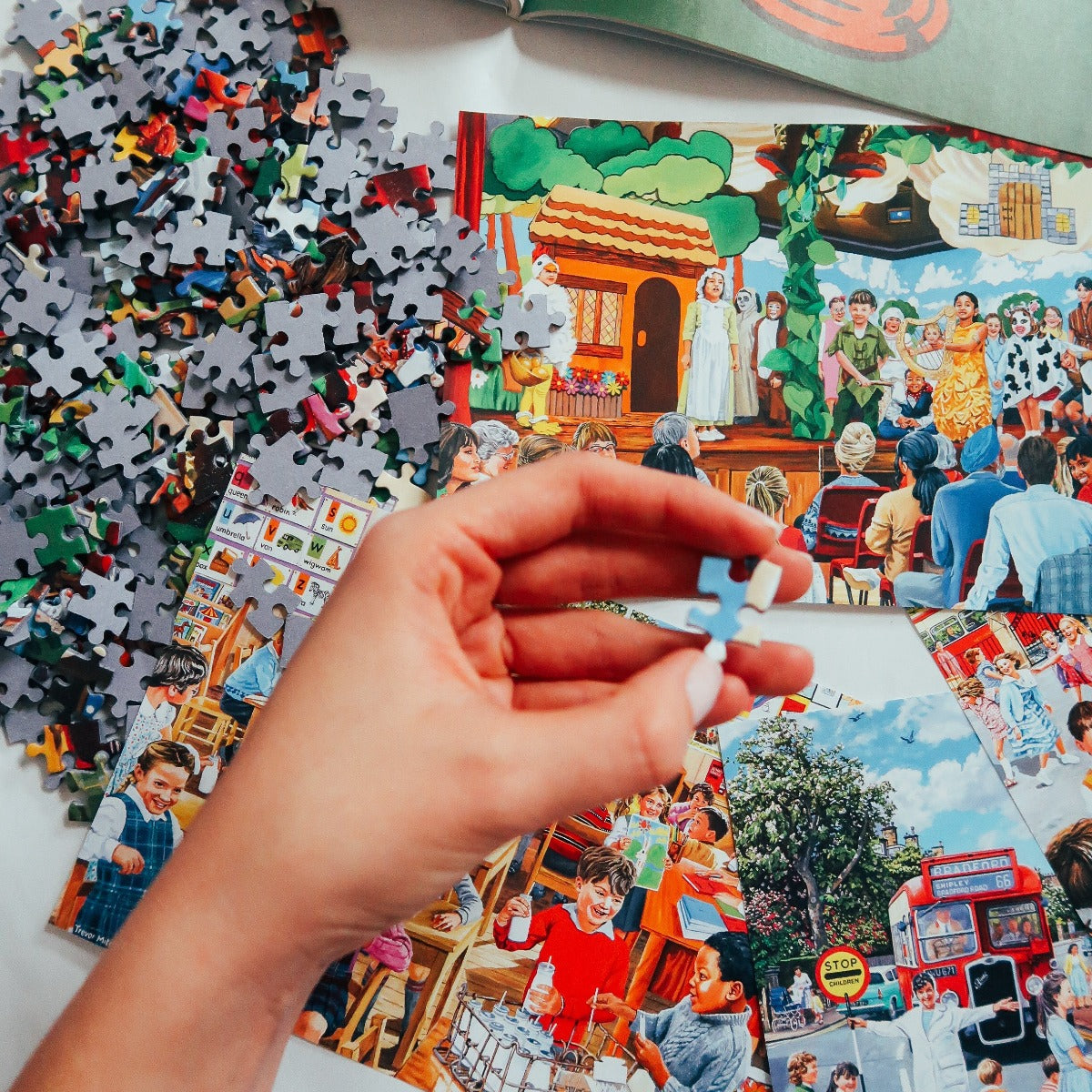 Gibsons Puzzle 500 Teile – „Hest Bank Pfingsten 1961“, 48 X 34 Cm, Für Erwachsene & Kinder Ab 12 Jahren